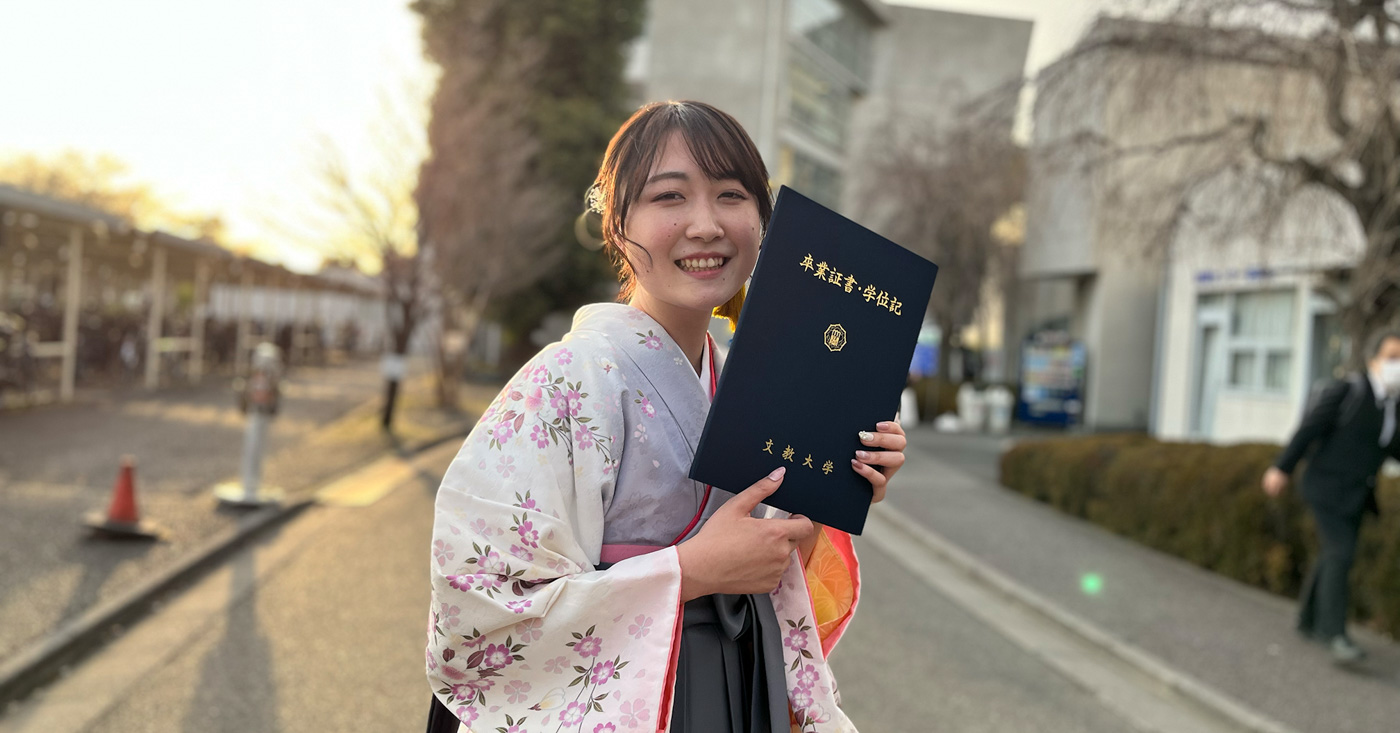 梨花ちゃんの卒業式の写真