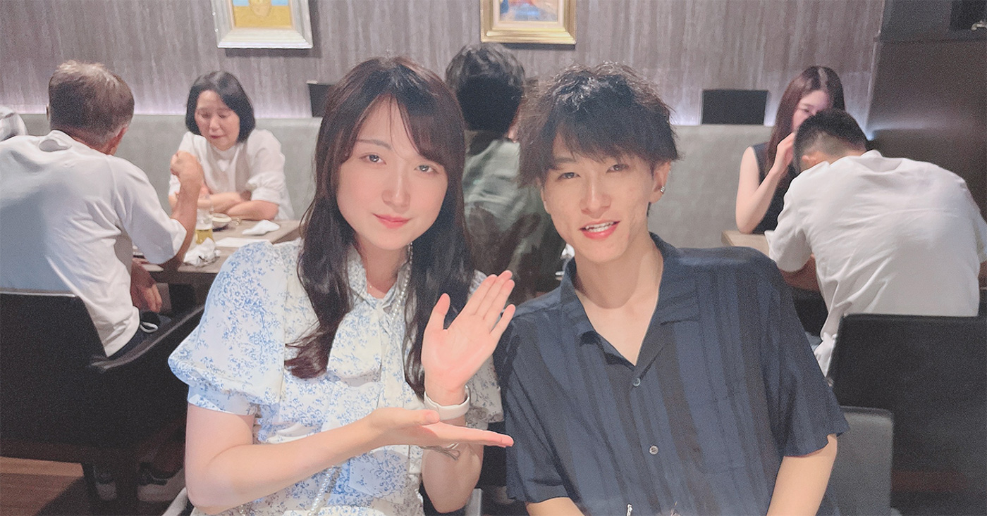 駿くんの誕生日記念in浅草での2人の写真